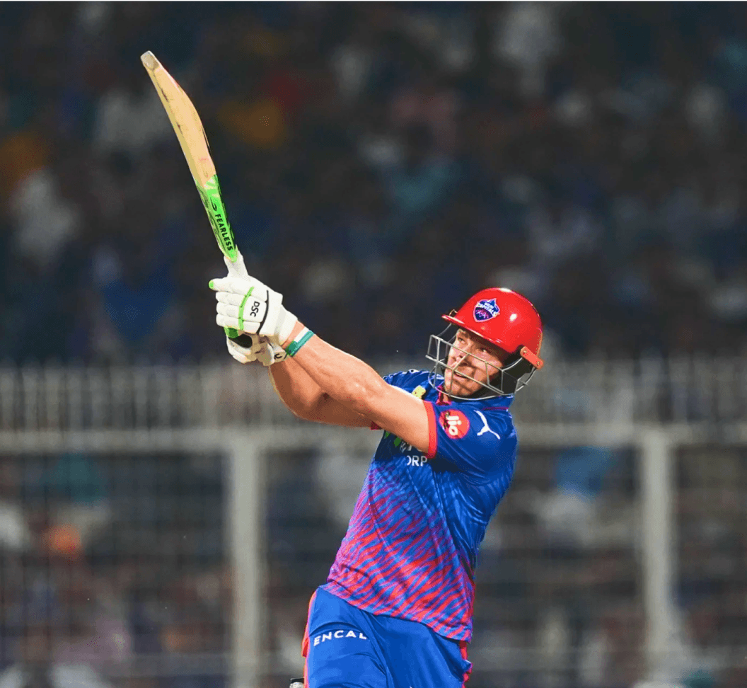 Delhi Capitals bowler in the IPL 2026 tiger-stripe jersey