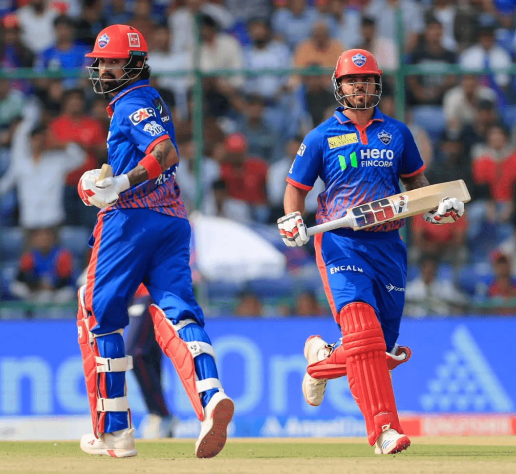 Delhi Capitals players in the IPL 2026 jersey after the game