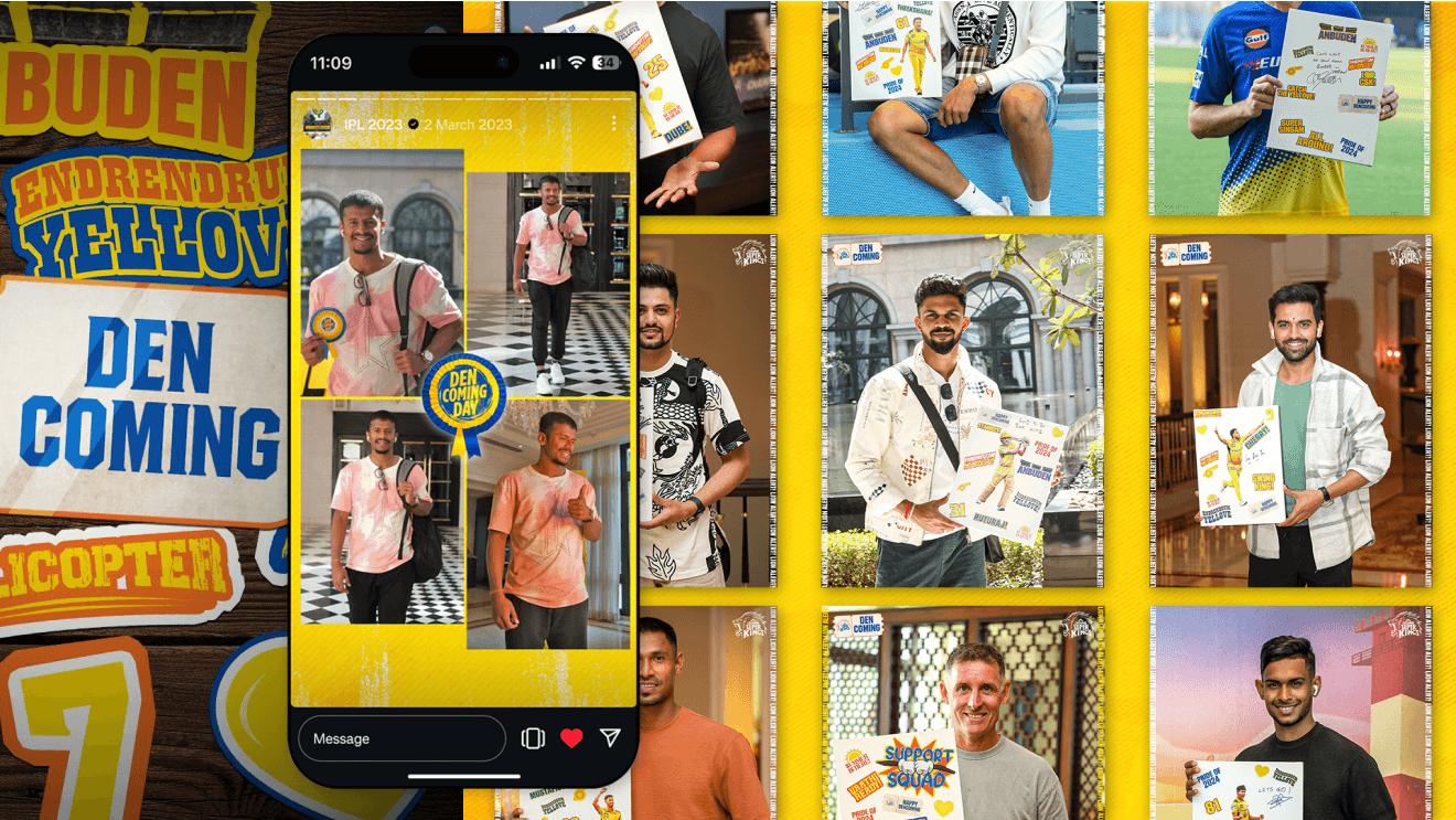 Chennai Super Kings campaign visual