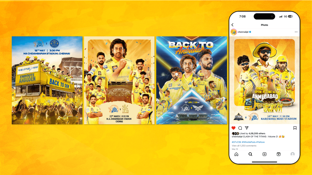 Chennai Super Kings campaign visual