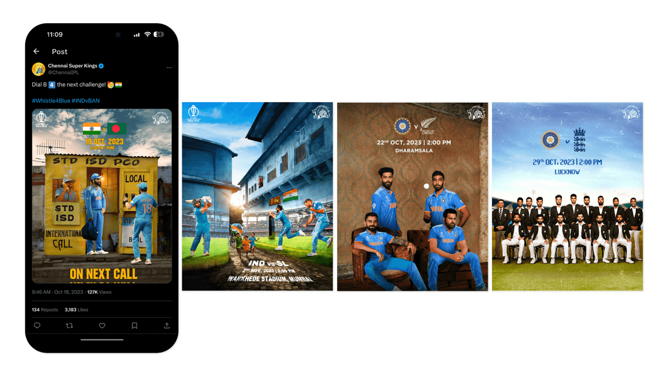 Chennai Super Kings campaign visual