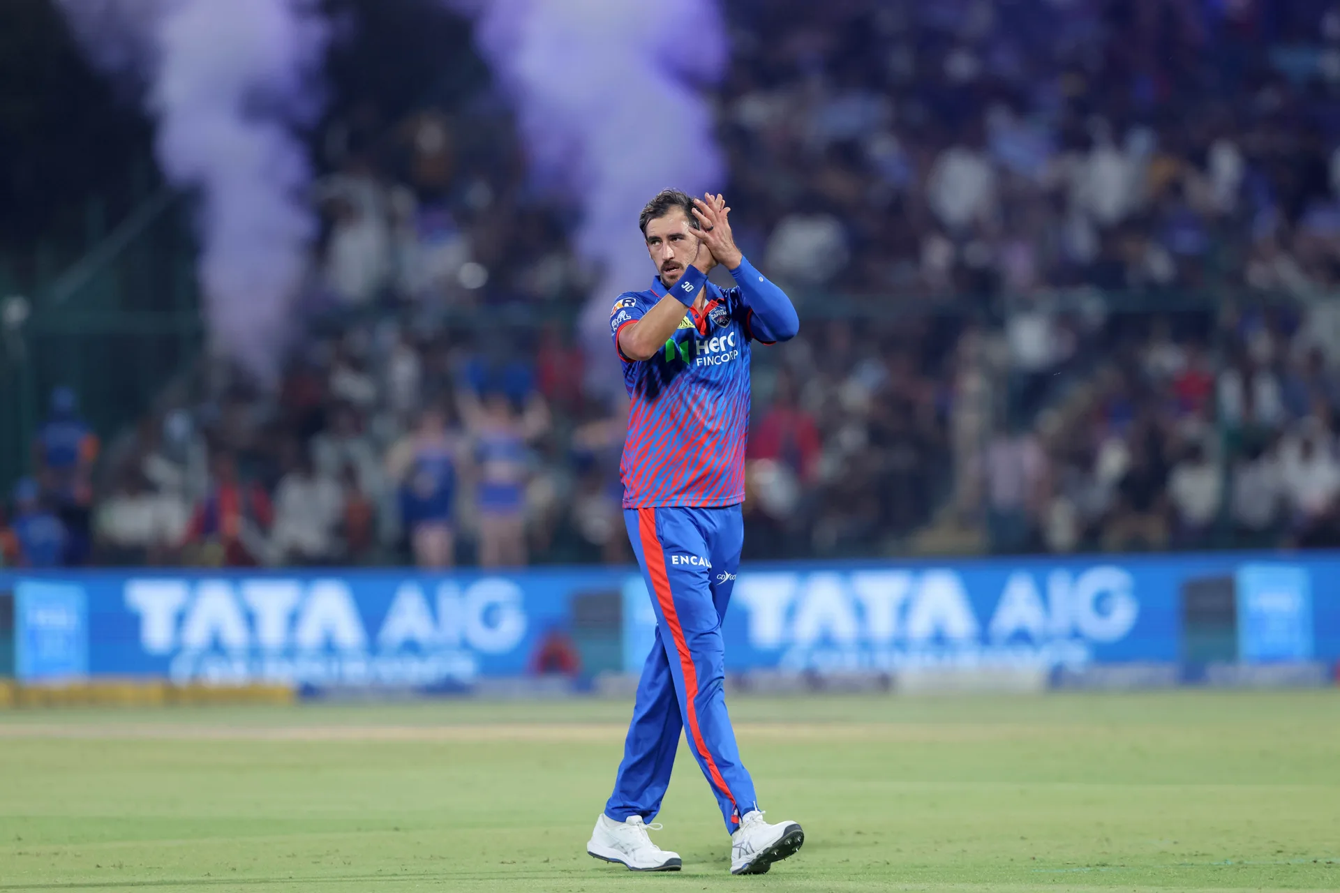 Delhi Capitals IPL 2026 jersey fabric and sponsor placement detail