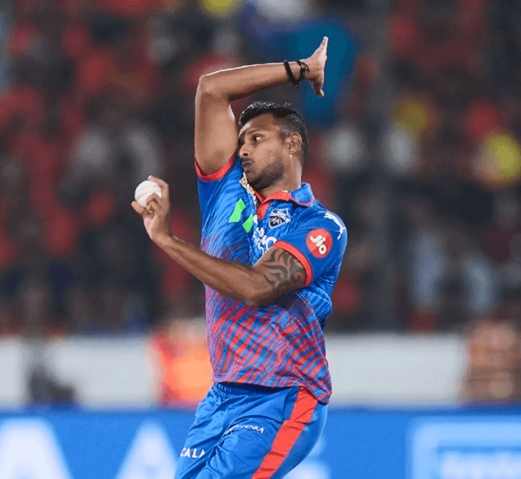 Delhi Capitals players in the IPL 2026 jersey during a match