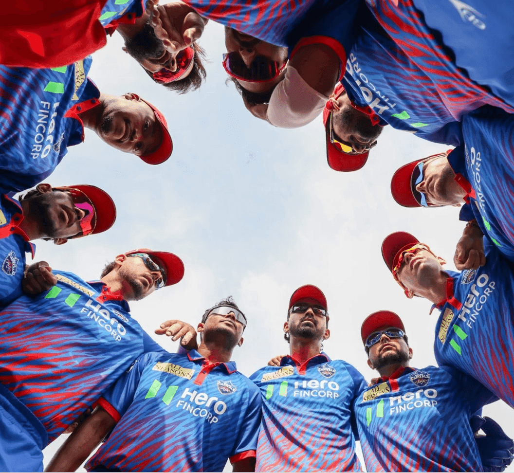 Delhi Capitals IPL 2026 jersey in match action