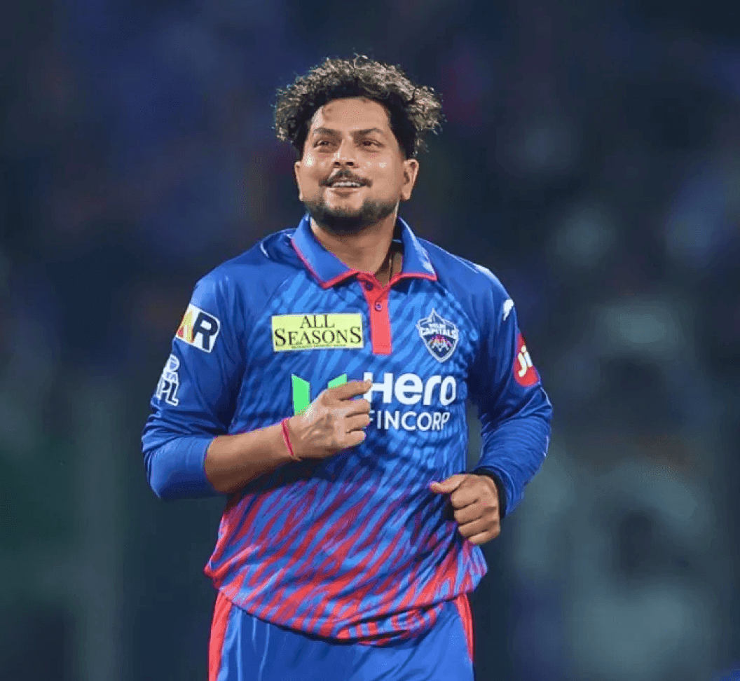 Delhi Capitals batter in the IPL 2026 tiger-stripe jersey
