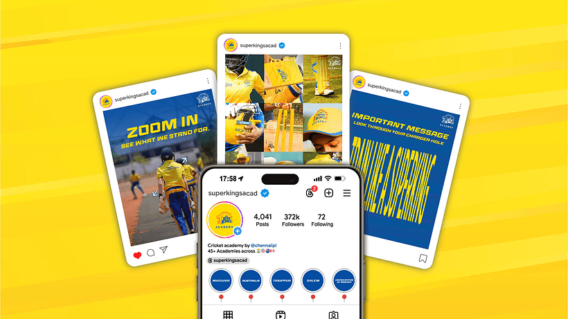 Super Kings Academy admissions campaign social media post promoting batch openings and limited-seat enrollment