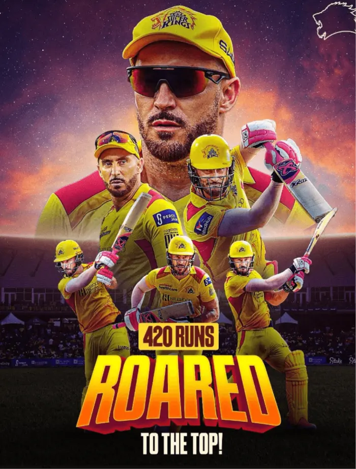 Roared, a Texas Super Kings milestone poster