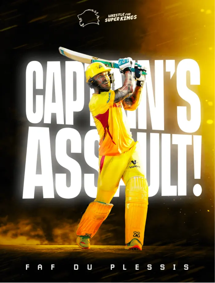 Captain's assault, a Texas Super Kings player poster