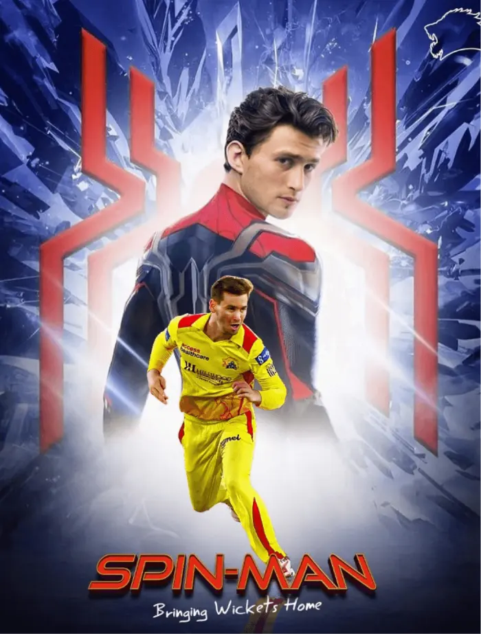 Spin-Man, a Texas Super Kings player poster