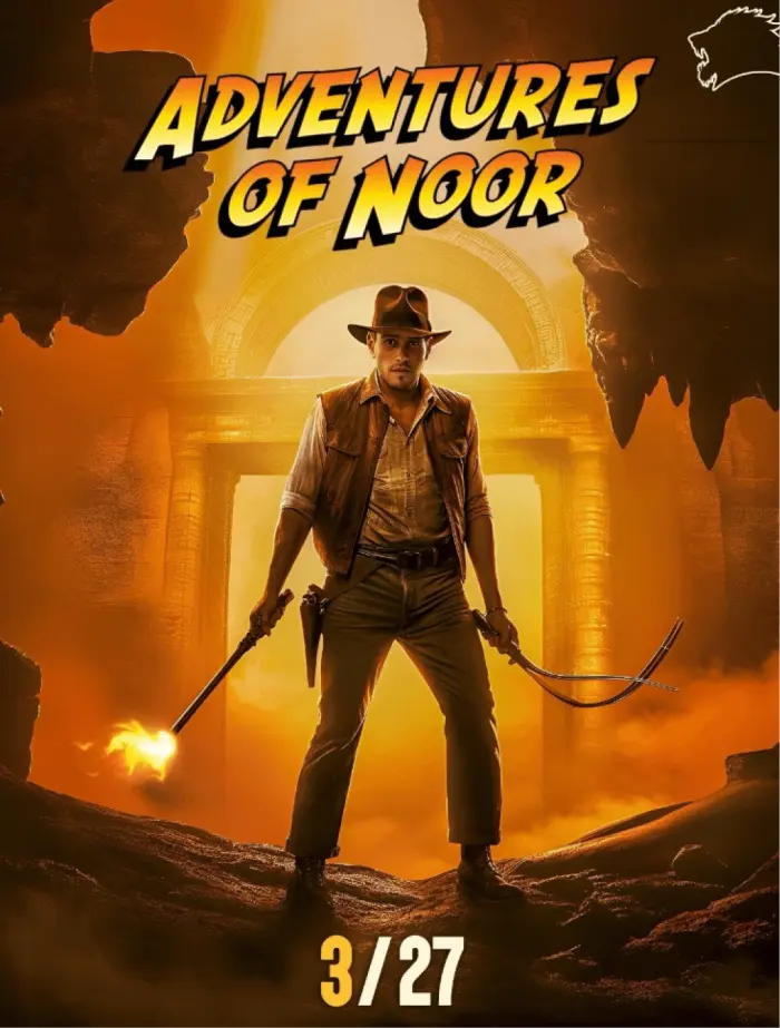 Adventures of Noor, a Texas Super Kings player poster